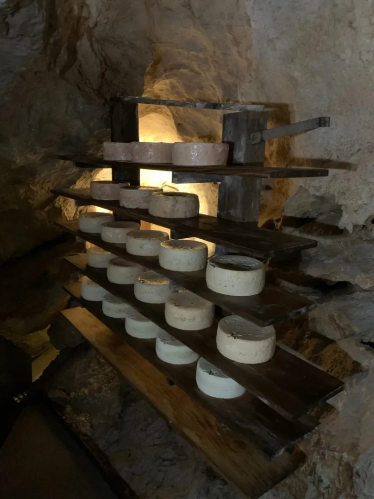 Queso Cabrales en la Cueva Exposición de Arenas de Cabrales